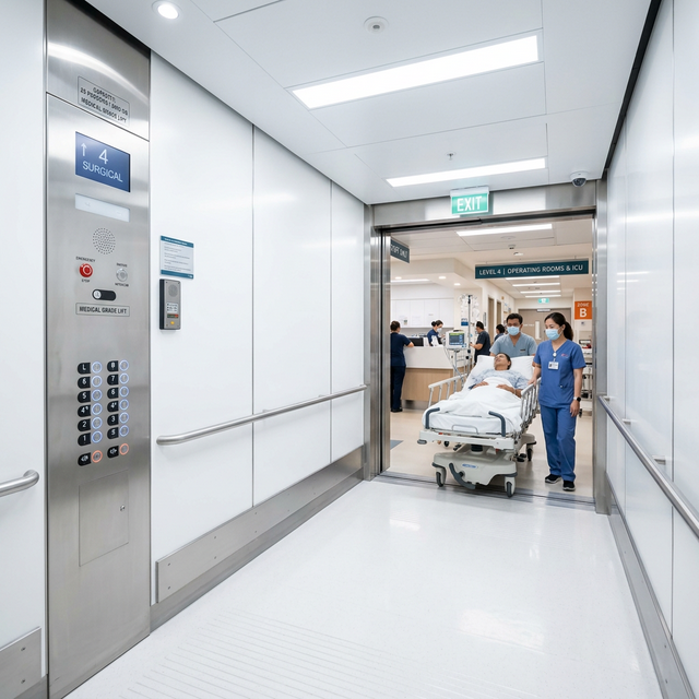 Lakshmi Hospital Lift Installation